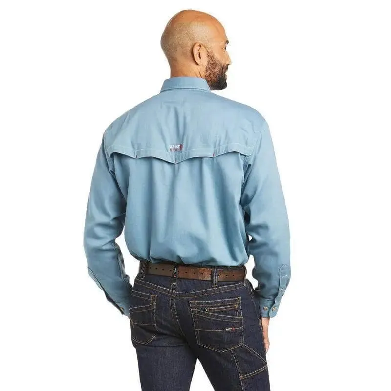 ARIAT - FR Vented Work Shirt, Steel Blue