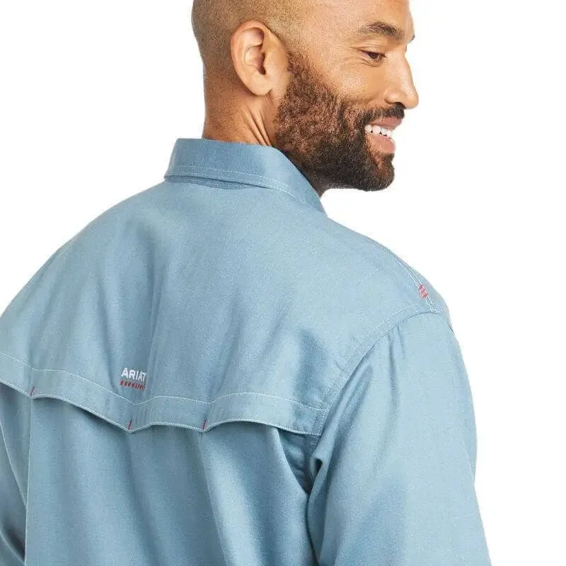 ARIAT - FR Vented Work Shirt, Steel Blue