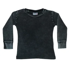 🎁Baby Long Sleeve Thermal Enzyme Shirt - Black