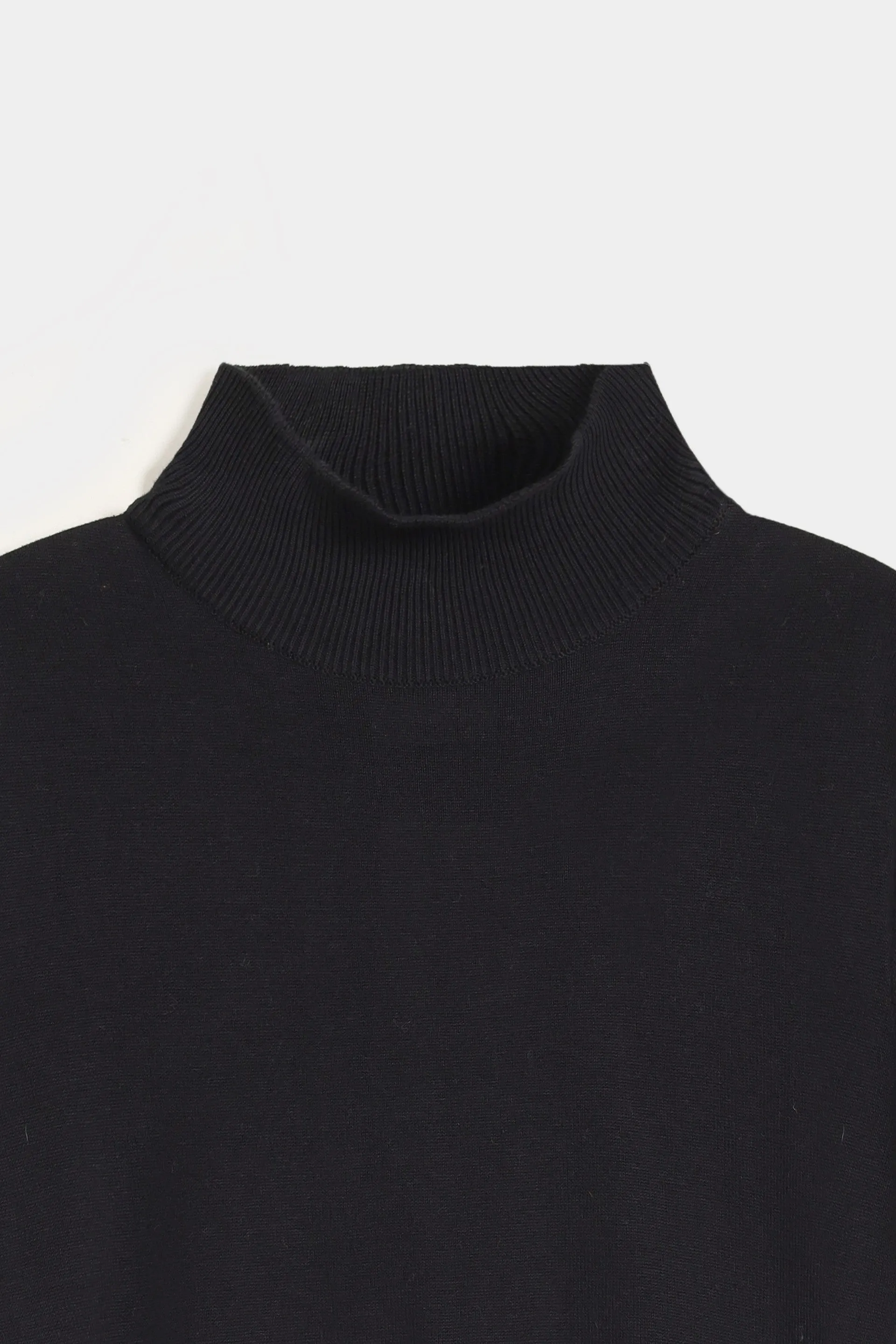 Basic Mock Neck Super Cropped Sweater