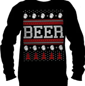 Beer Ugly Christmas Sweater Long Sleeve T-Shirt