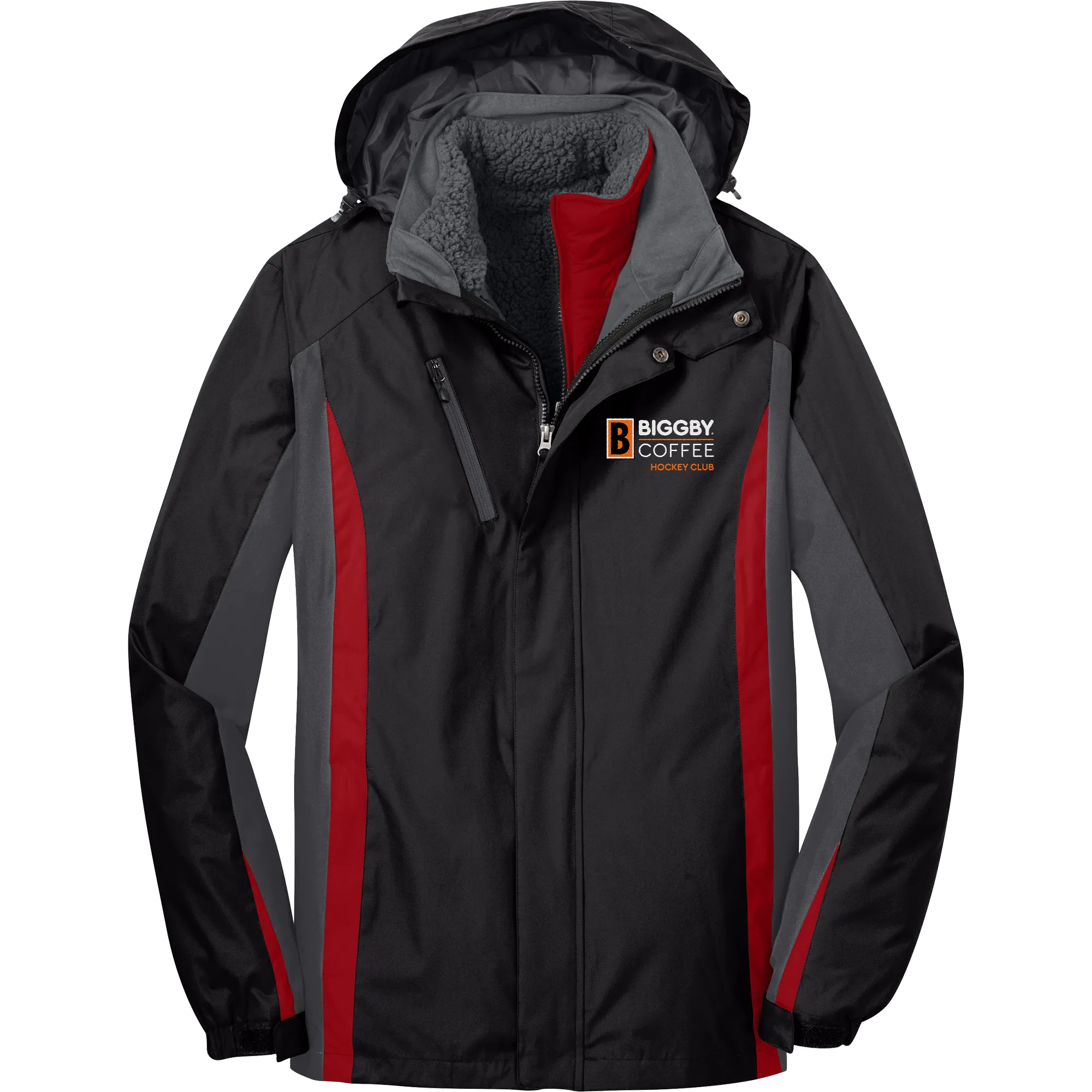 Biggby Coffee Hockey Club Colorblock 3-in-1 Jacket