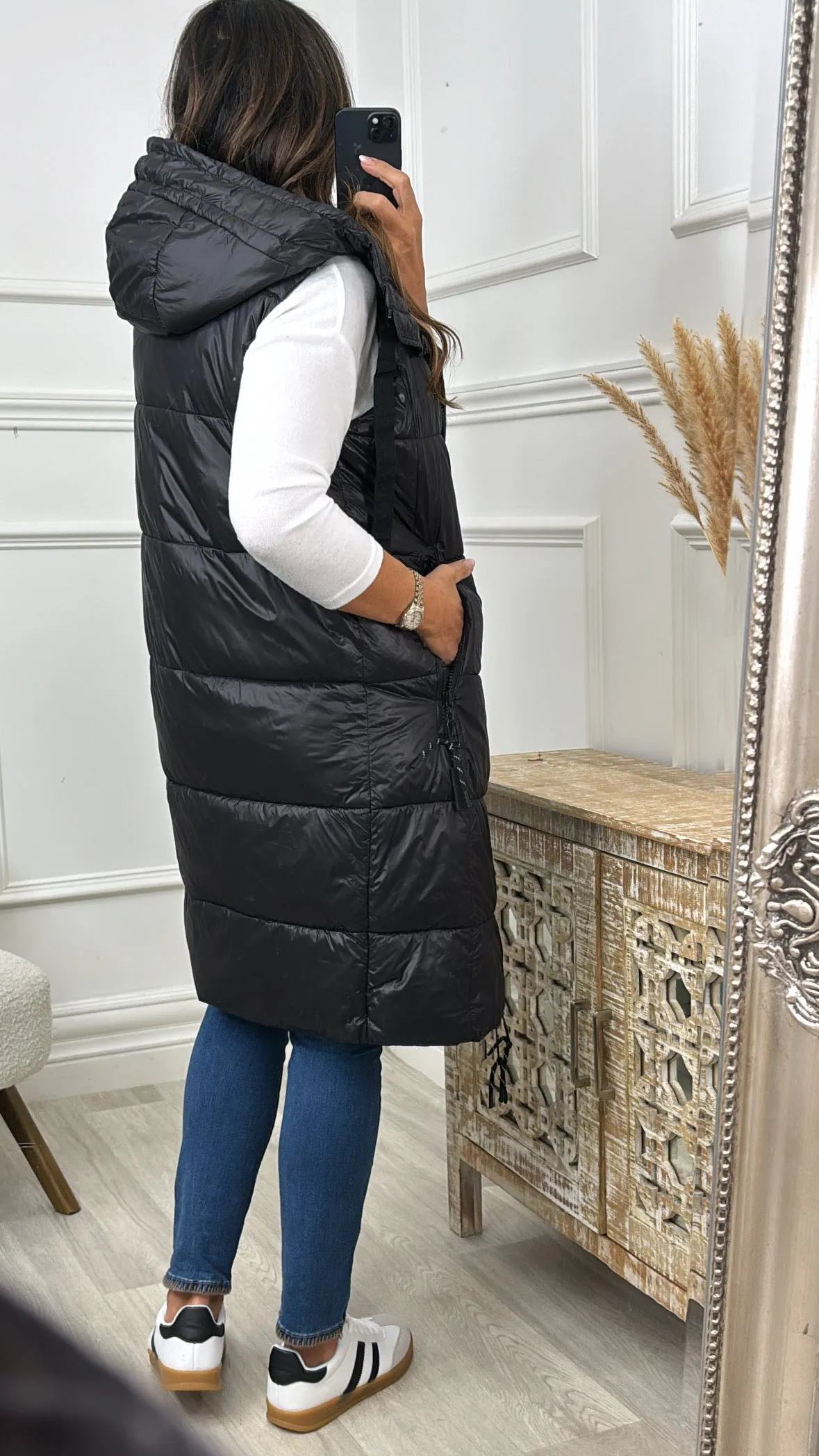 Blake Black Puffer Gilet