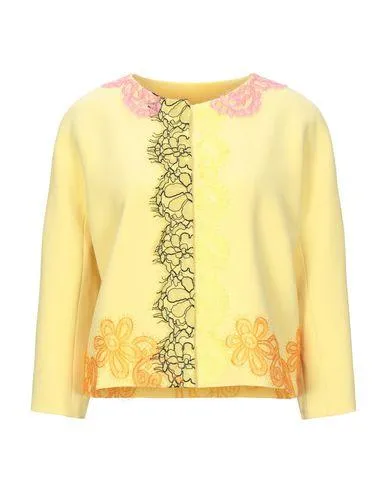 Boutique Moschino Women Blazer Yellow 12 UK