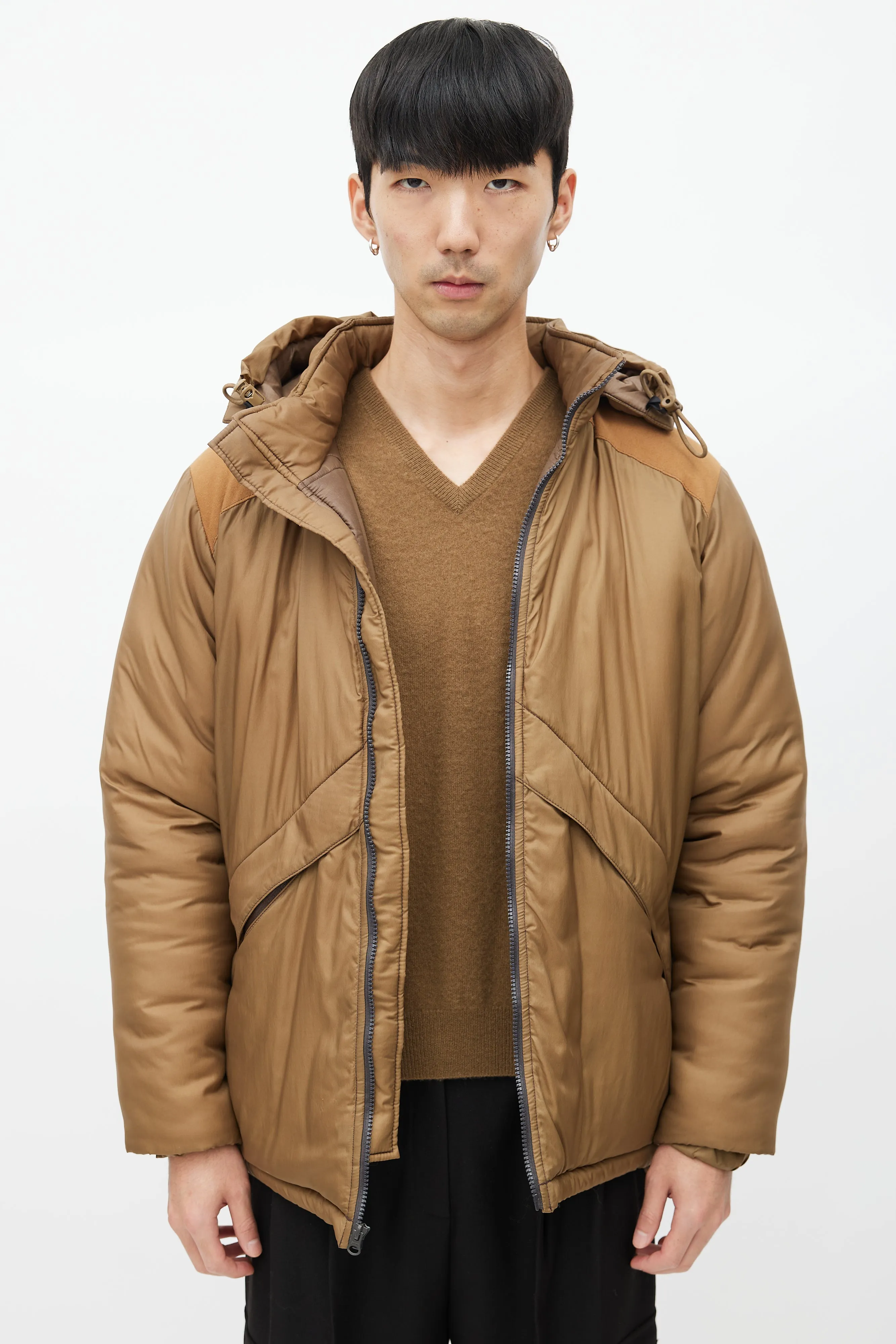 Brown L7 Puffer Jacket