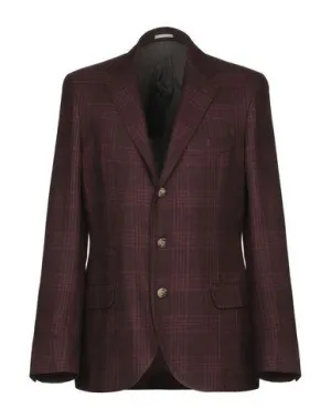 Brunello Cucinelli Man Blazer Maroon 38 suit