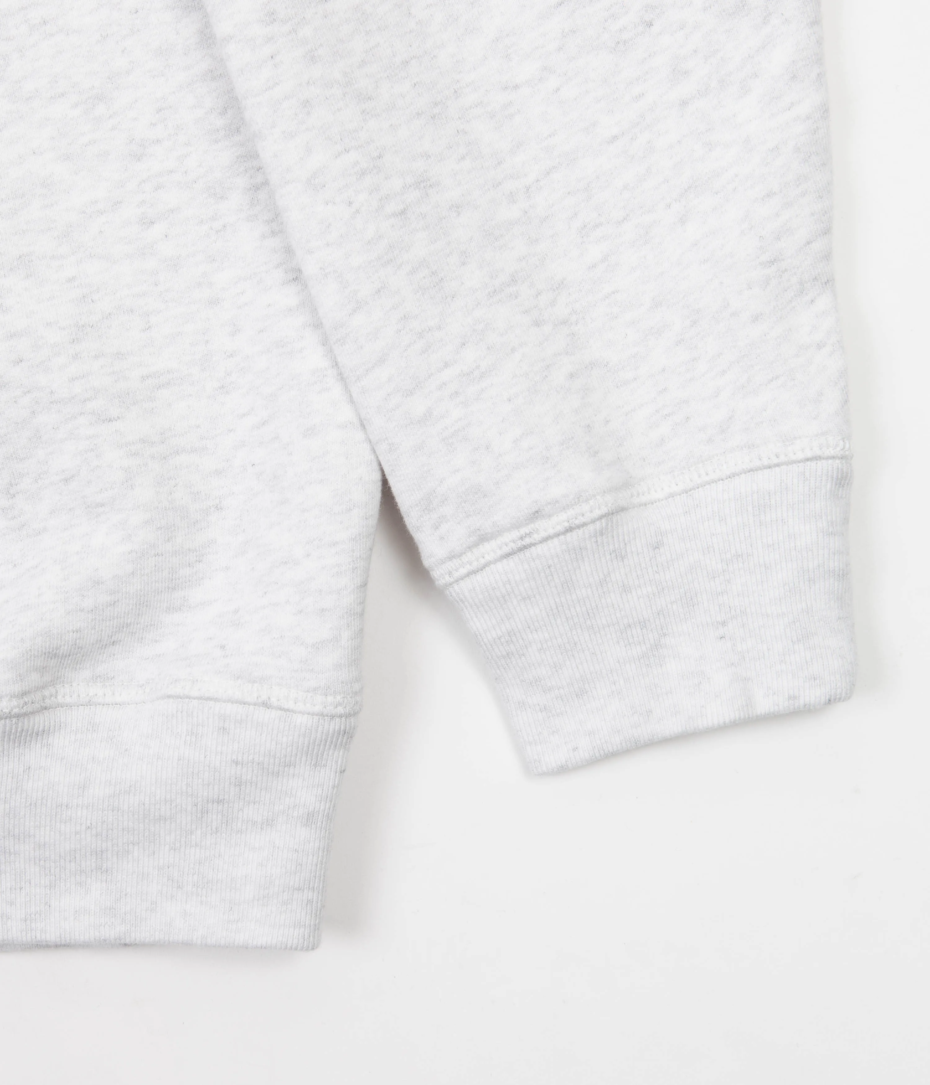 by Parra Backwards 1/2 Zip Polo Sweatshirt - Ash Grey