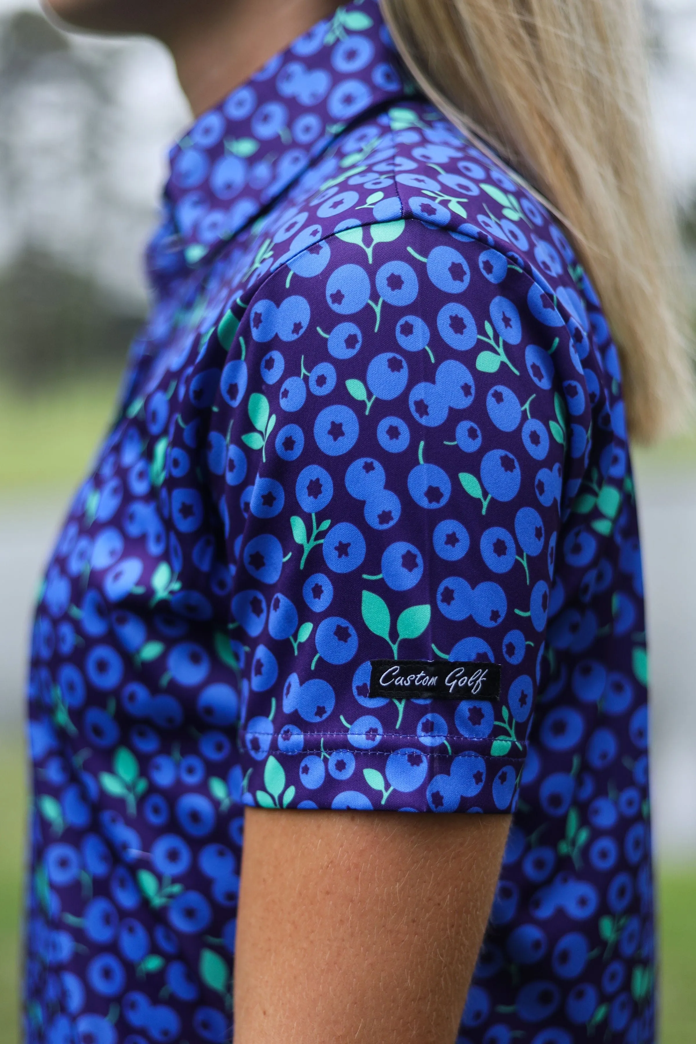 CA Ladies Funky Golf Shirt | Blue Berries