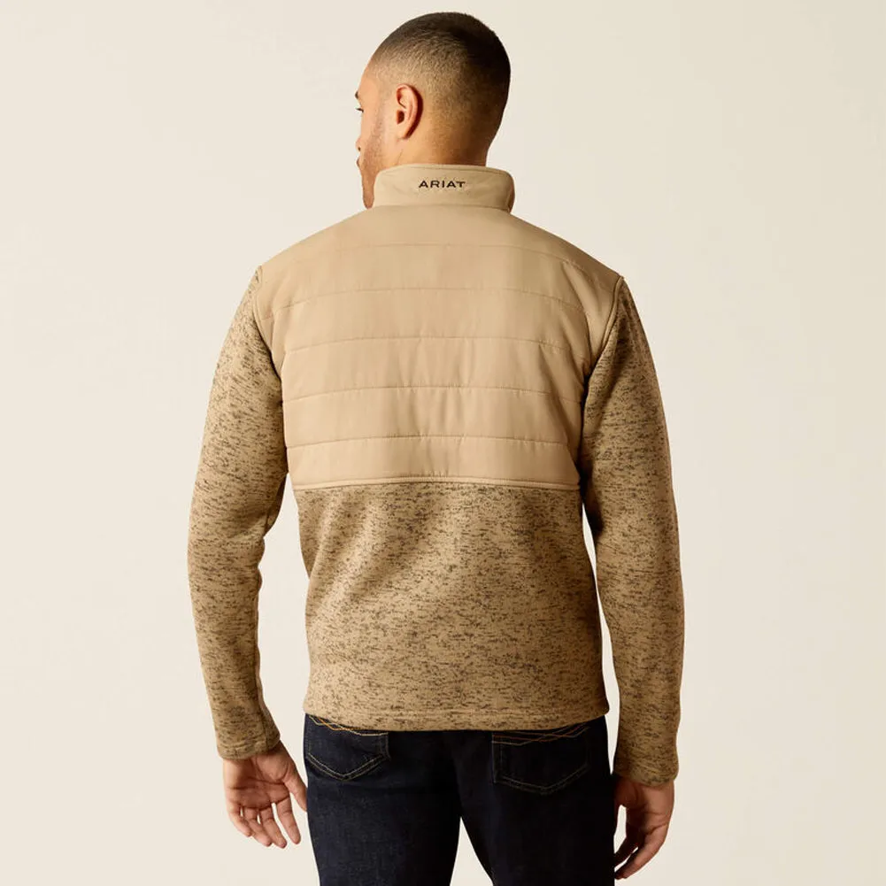 Caldwell Reinforced Snap Sweater in Chinchilla by Ariat