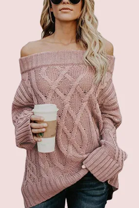 Carmichael Off the Shoulder Knit Sweater - 3 Colors