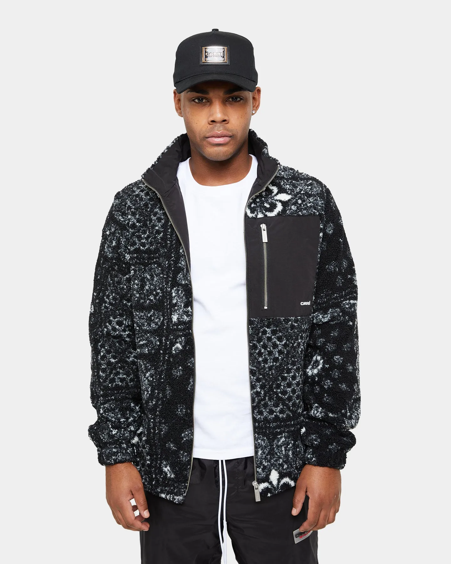 Carre Bandana Ultra Sherpa Jacket Black/White