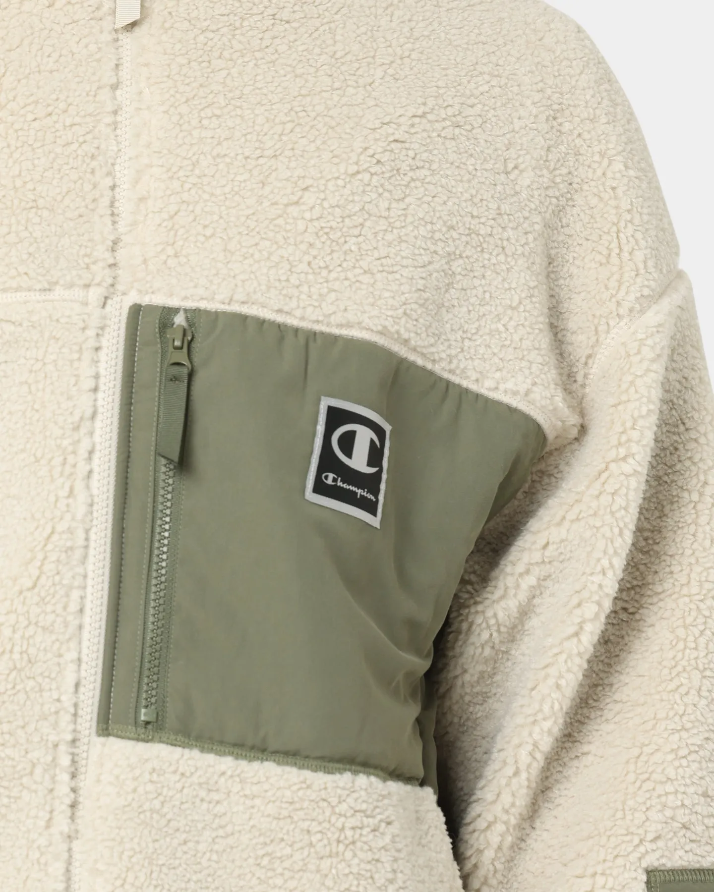 Champion RB Mix Media Jacket Cargo Olive