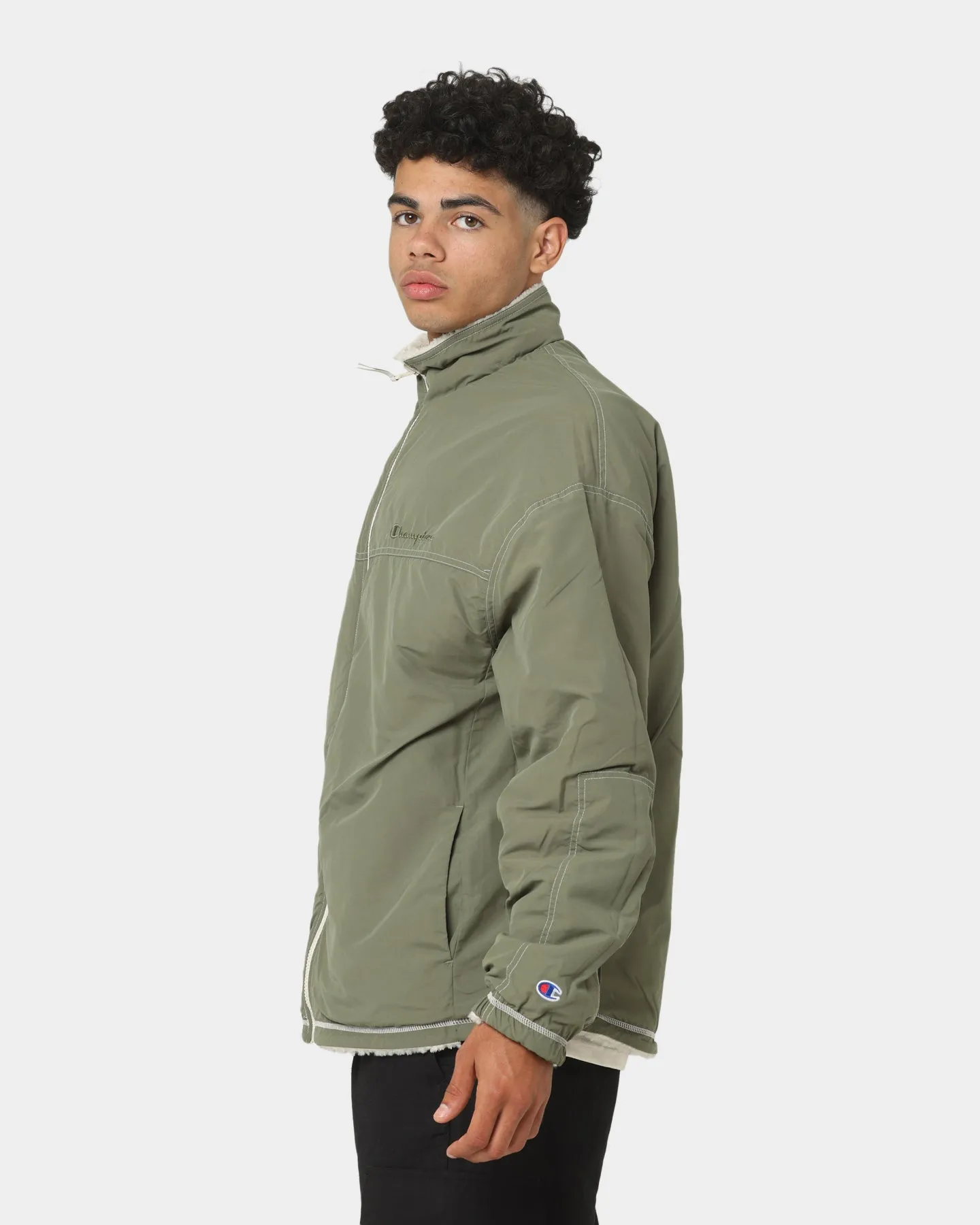 Champion RB Mix Media Jacket Cargo Olive