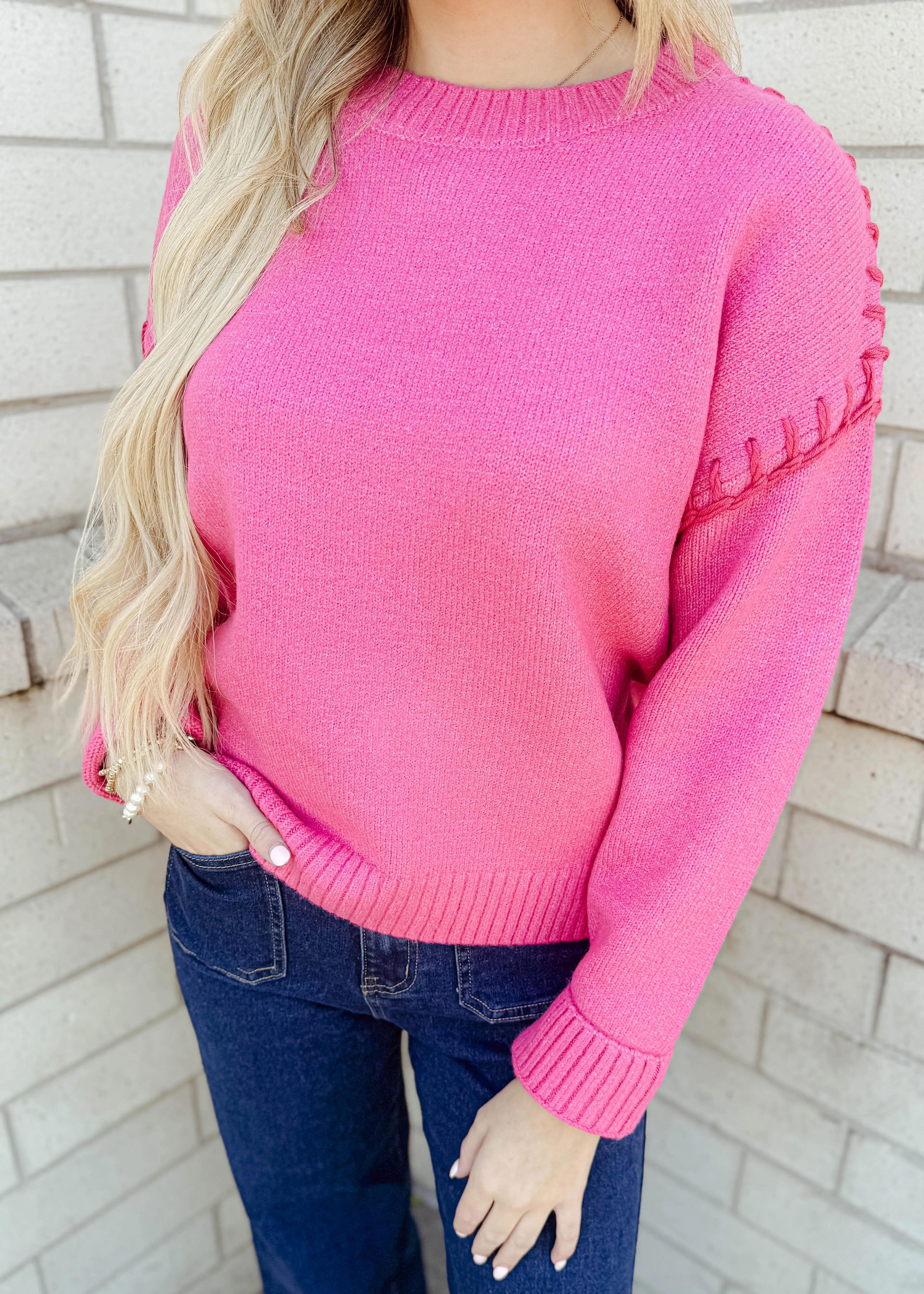 Clare Top Stitch Sweater Top