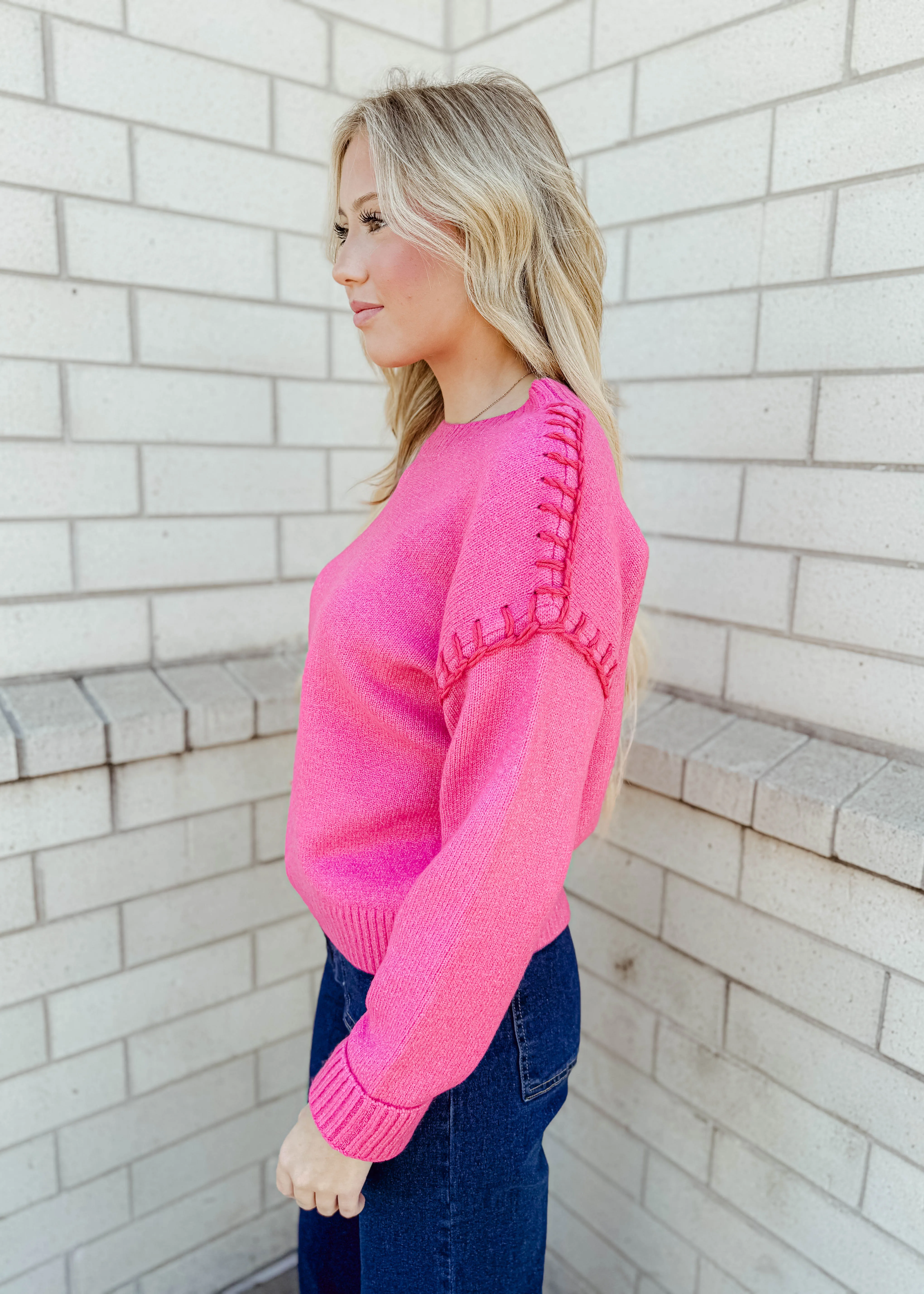 Clare Top Stitch Sweater Top