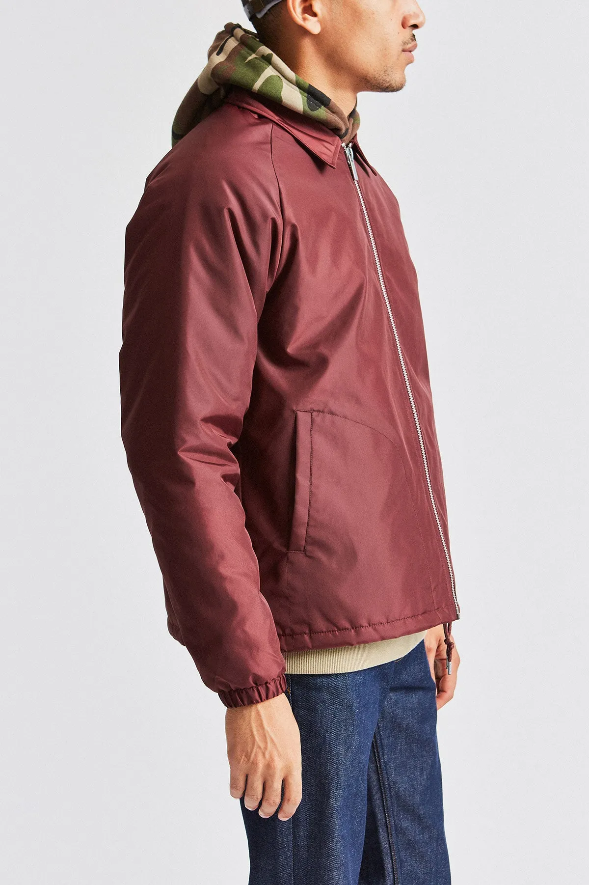 Claxton Collar Sherpa Jacket - Plum