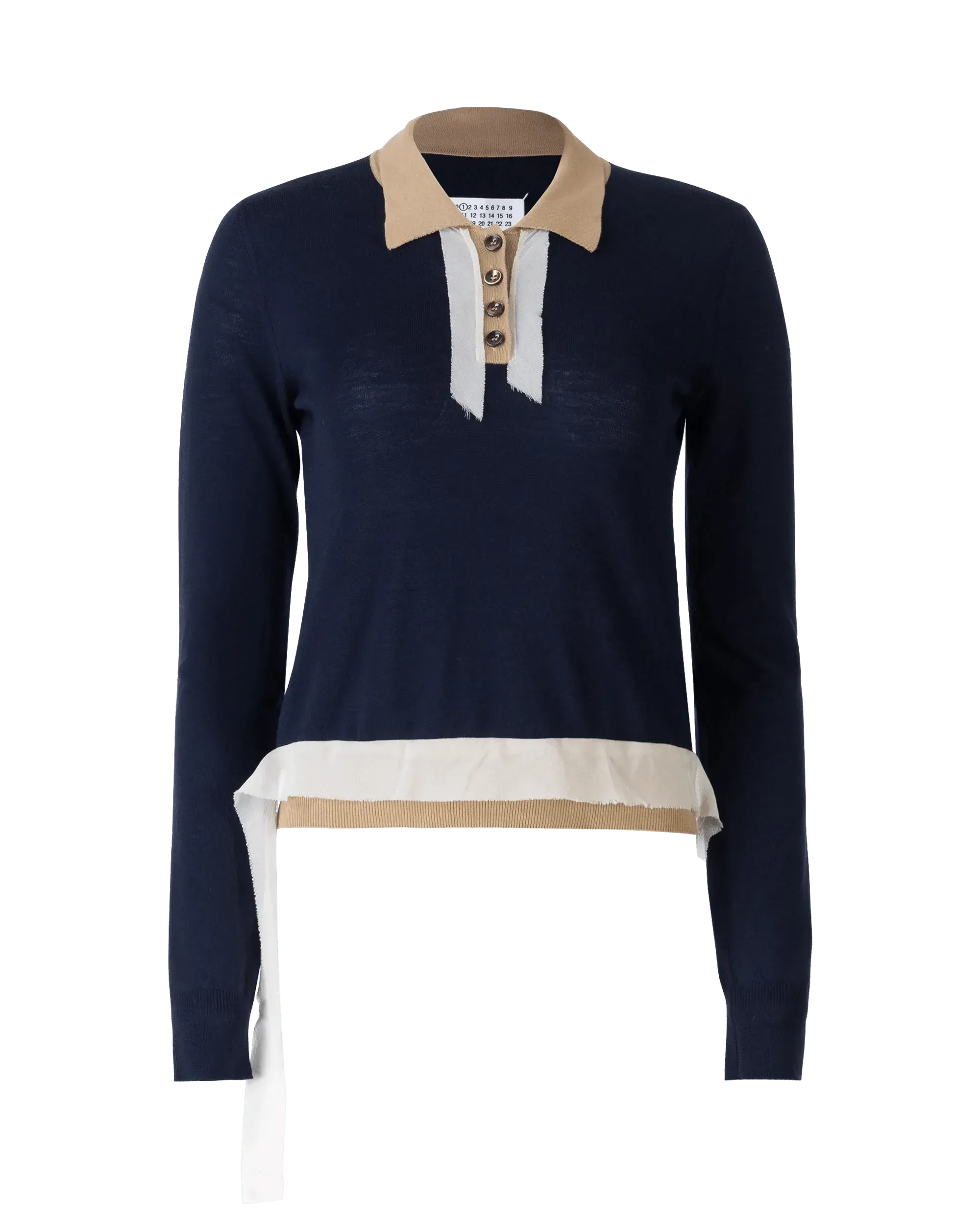 Color Block Polo Sweater