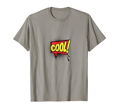 Cool! T-shirt Gift Tee Cartoon Comic Speech Bubble