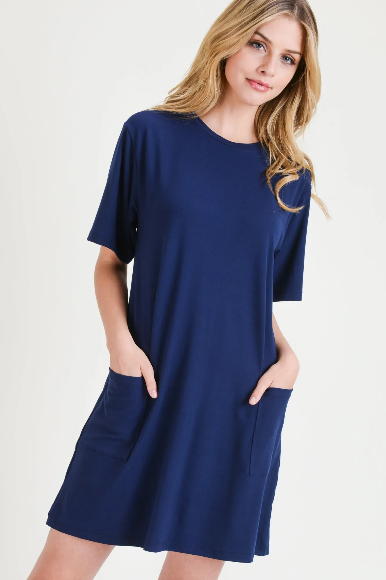 Day to Night Two Pocket T-Shirt Dress