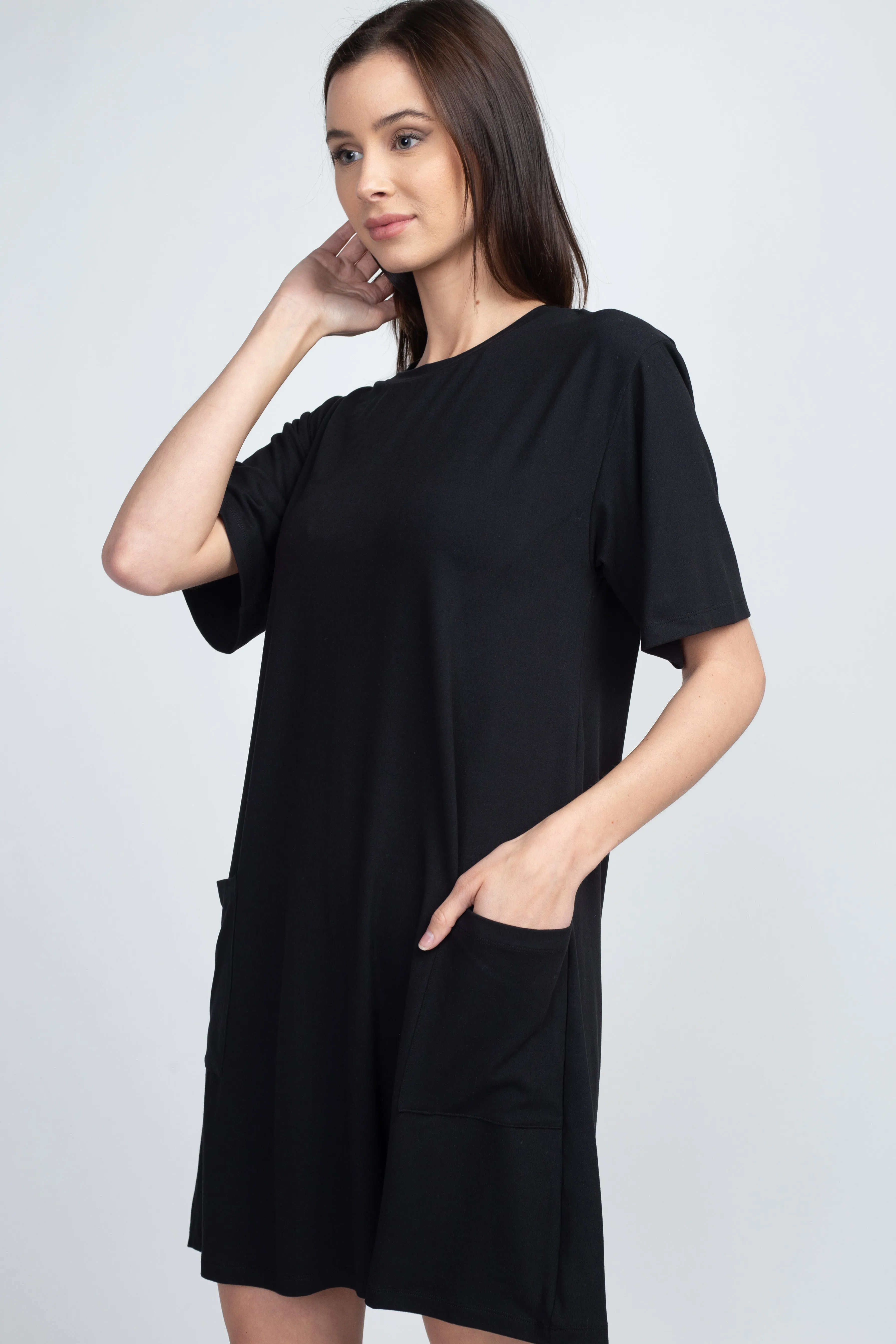 Day to Night Two Pocket T-Shirt Dress