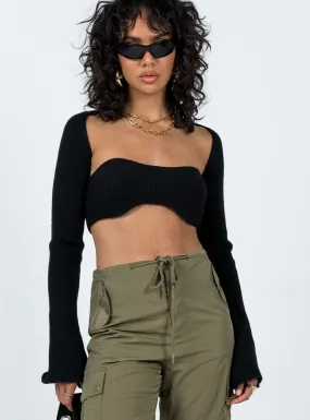 Decre Cropped Sweater Black