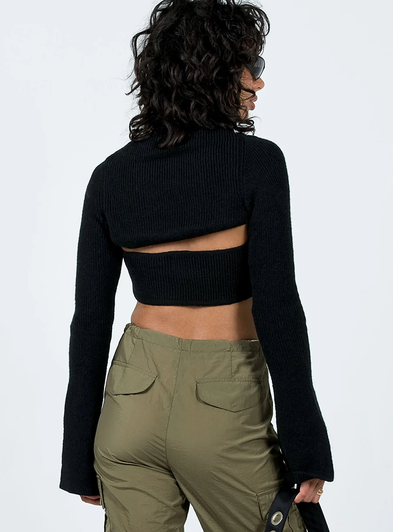 Decre Cropped Sweater Black