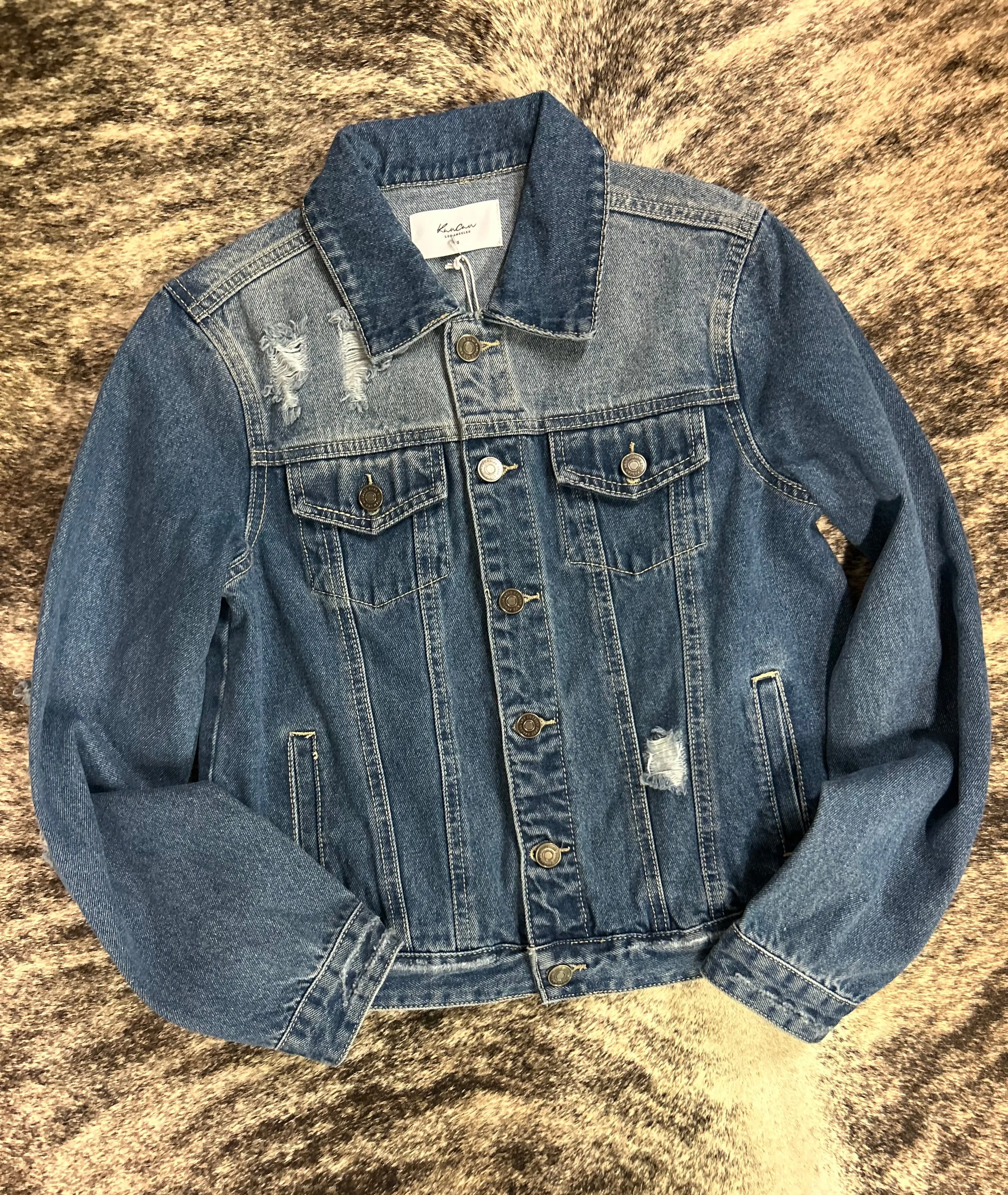 Distressed Denim Jacket