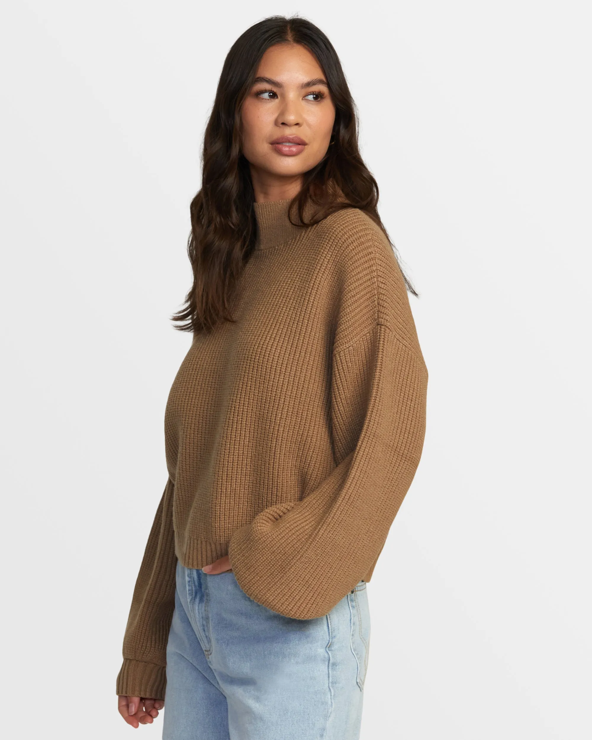 Dream Cycle Turtleneck Sweater - Ermine