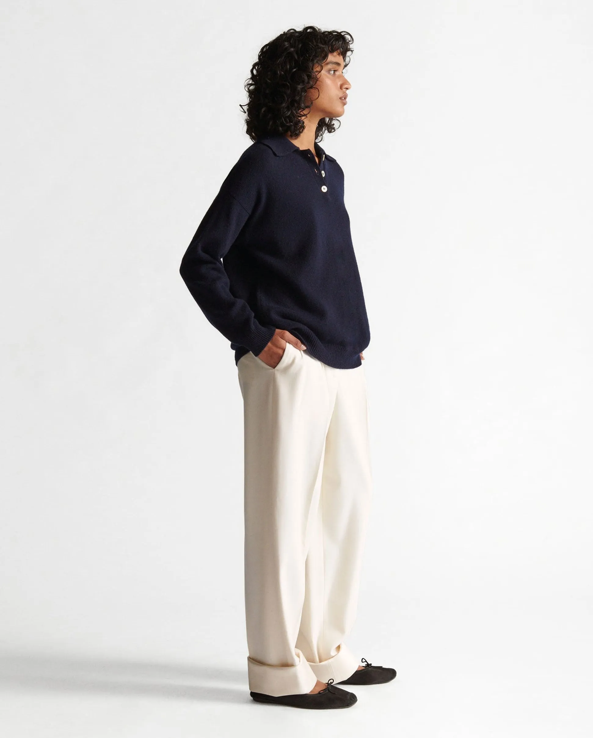 EDITH POLO SHIRT/ NAVY