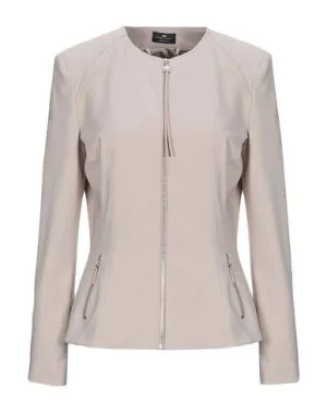 Elisabetta Franchi Women Blazer Beige 16 UK