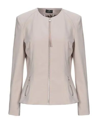 Elisabetta Franchi Women Blazer Beige 16 UK