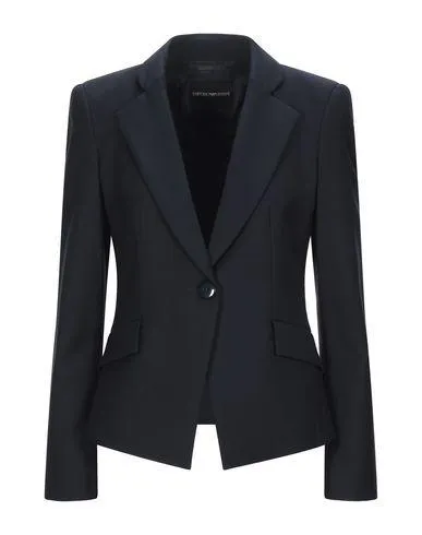 Emporio Armani Women Blazer Dark blue 10 UK