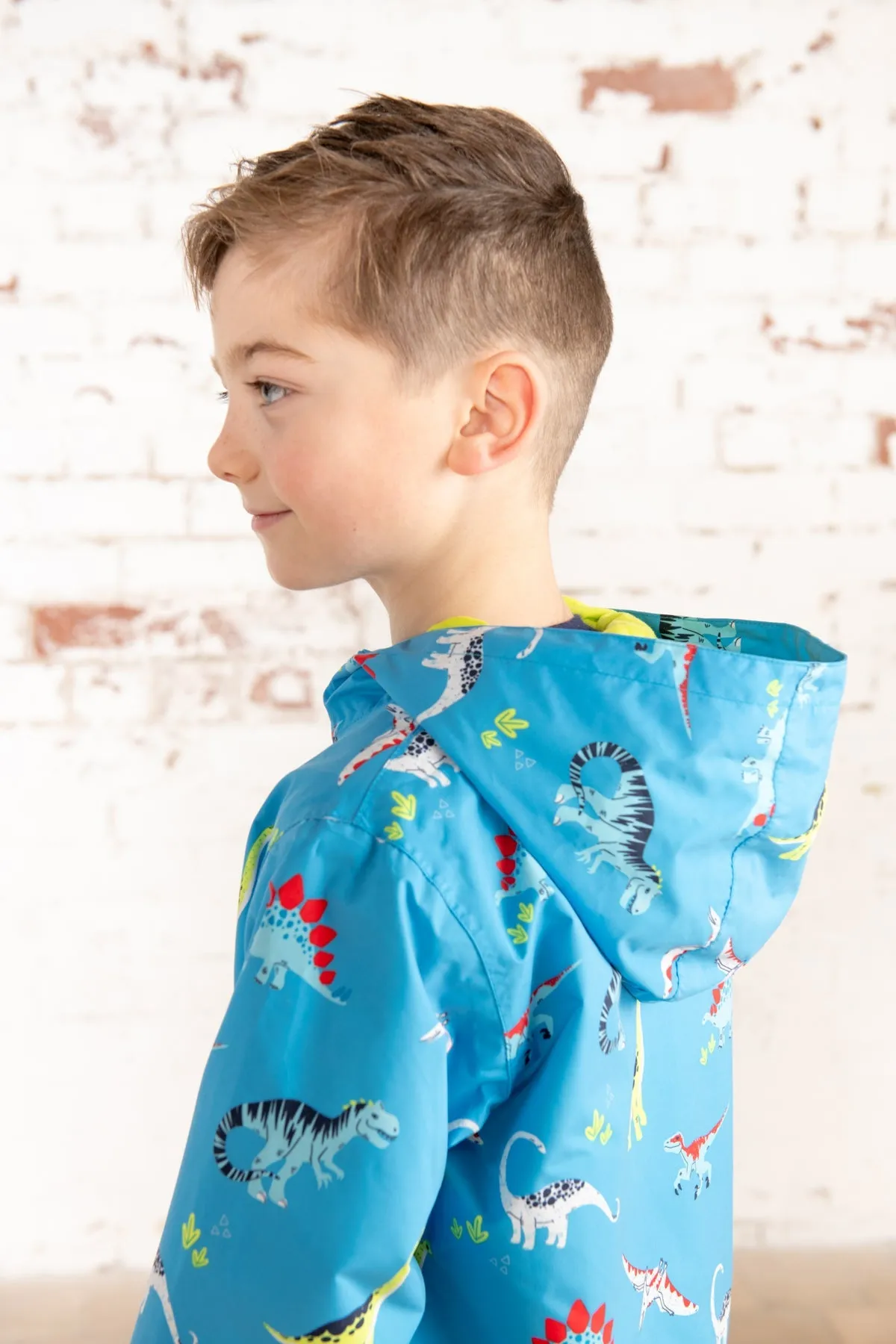 Ethan Jacket -  Blue Dino Print