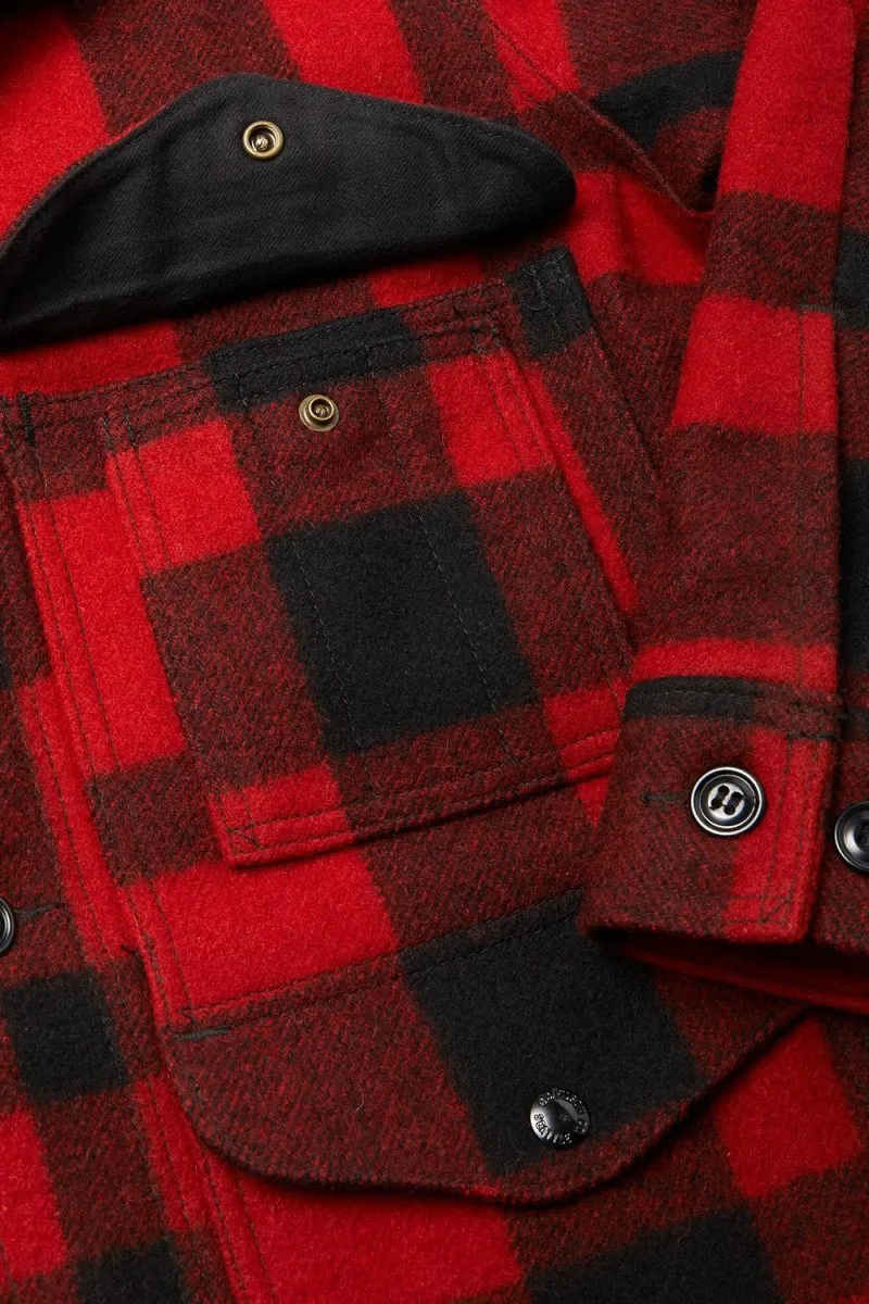 Filson Mackinaw Wool Cruiser Jacket (Red/Black Plaid)