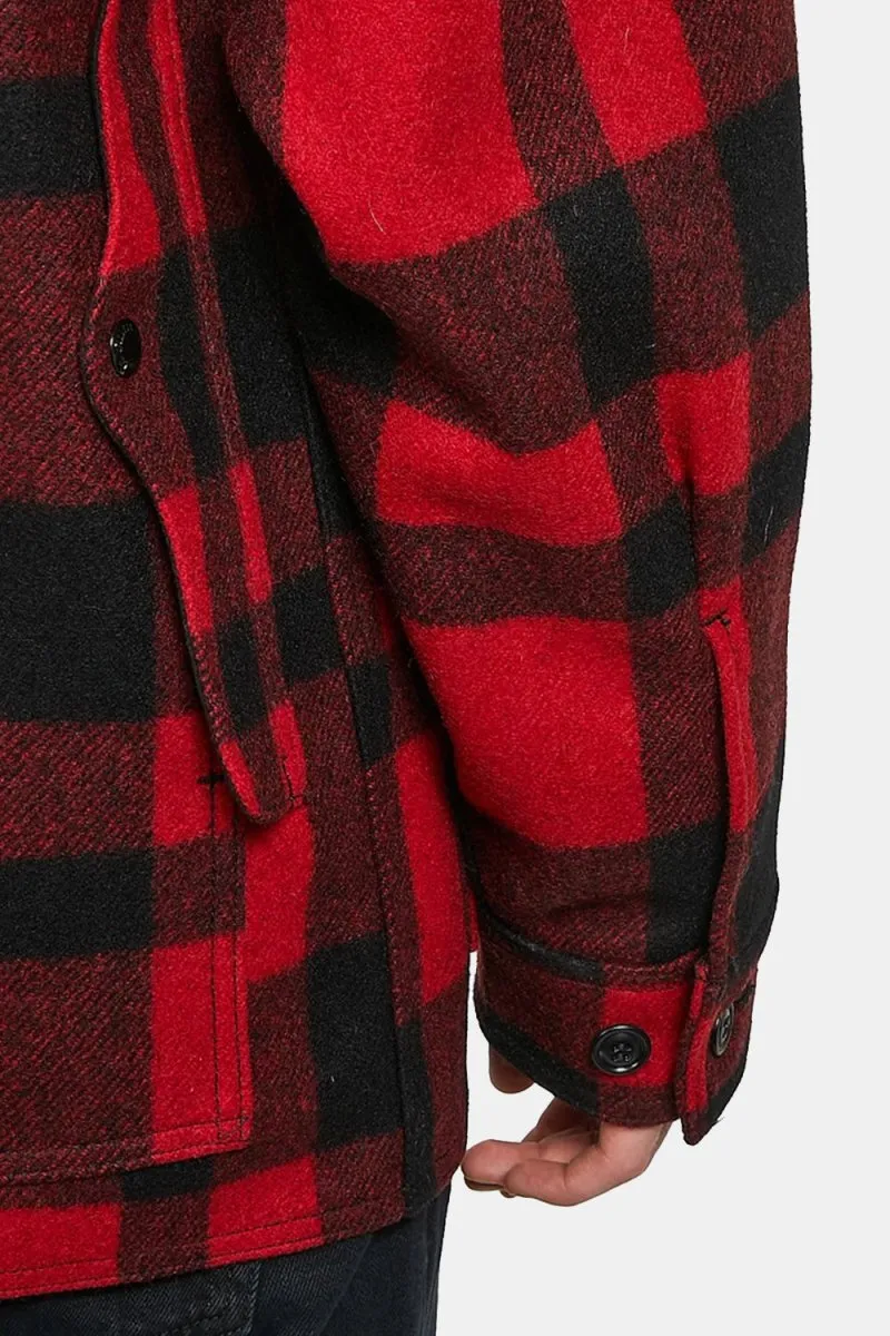 Filson Mackinaw Wool Cruiser Jacket (Red/Black Plaid)