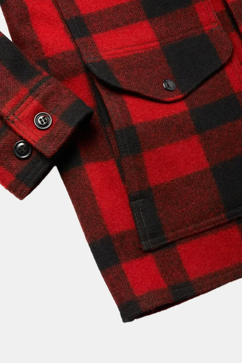 Filson Mackinaw Wool Cruiser Jacket (Red/Black Plaid)