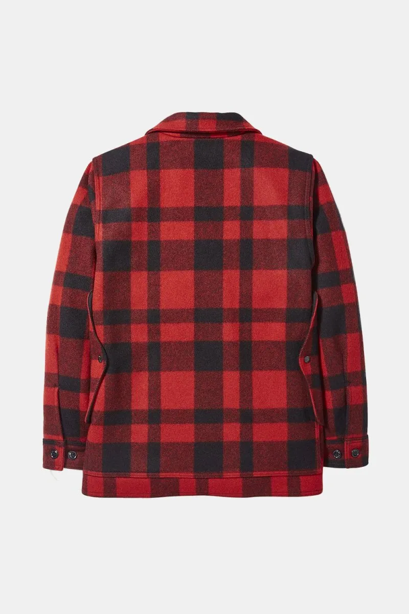 Filson Mackinaw Wool Cruiser Jacket (Red/Black Plaid)