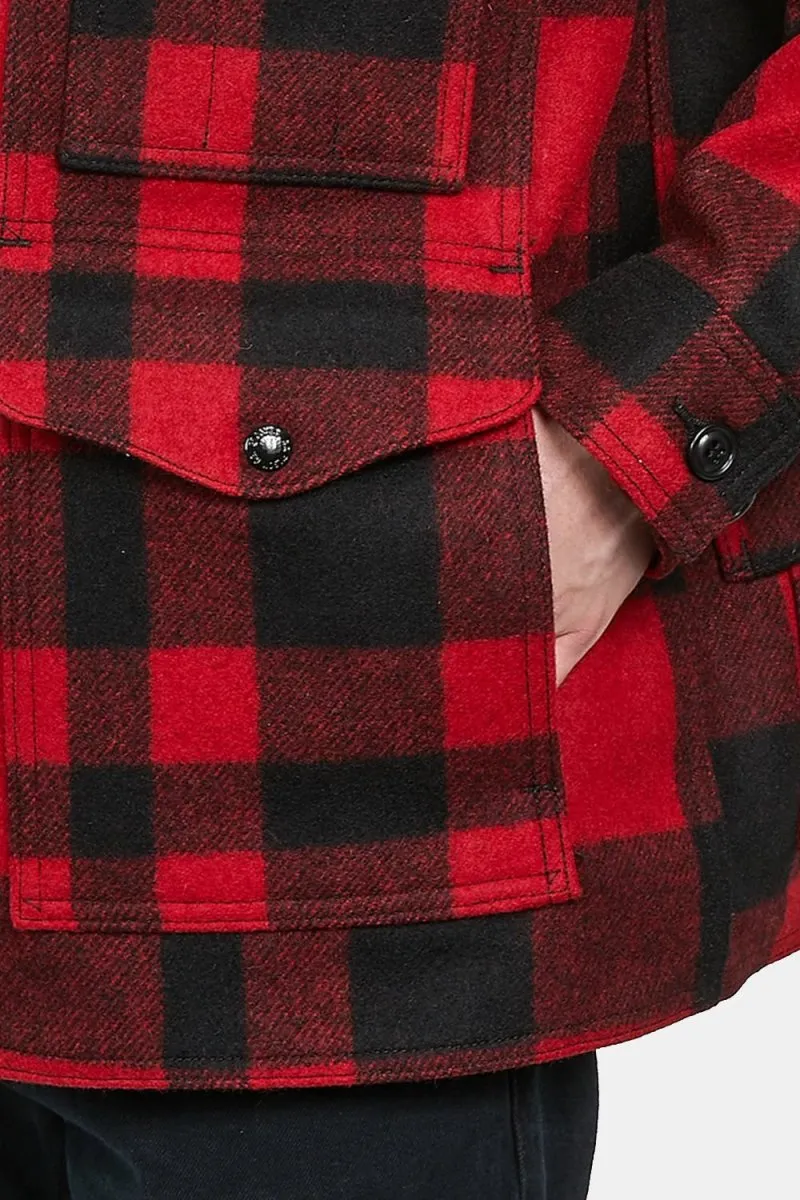 Filson Mackinaw Wool Cruiser Jacket (Red/Black Plaid)