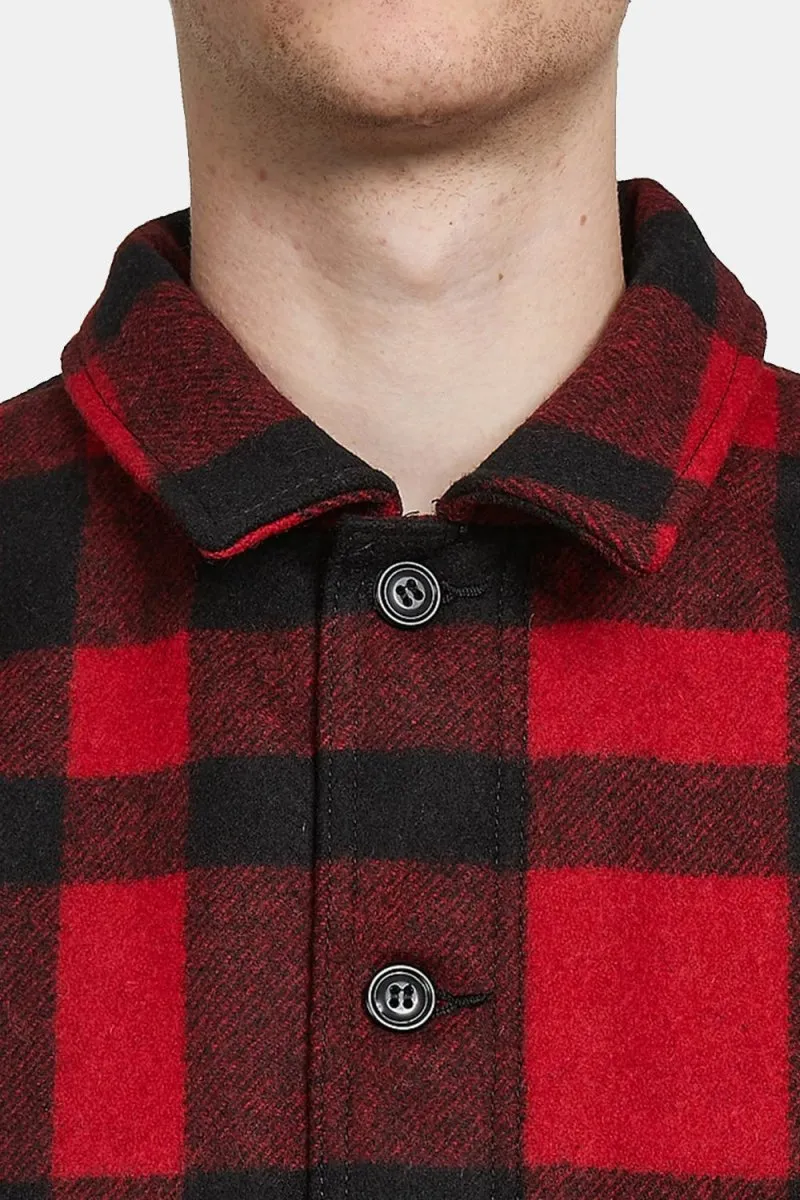 Filson Mackinaw Wool Cruiser Jacket (Red/Black Plaid)