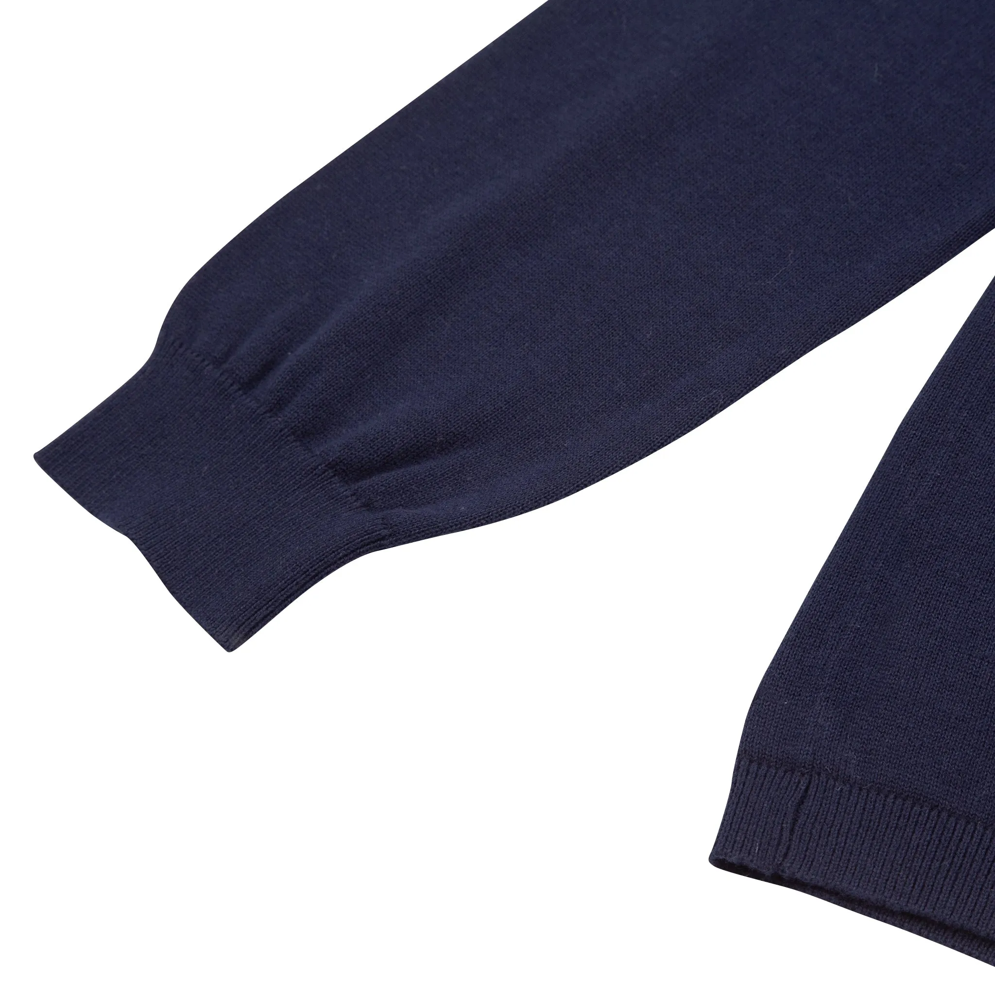 Fine Cut Knitted Polo - Deep Navy