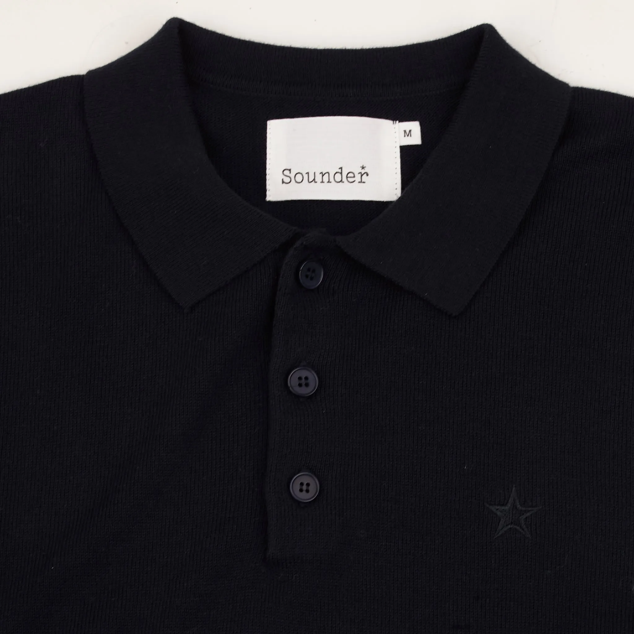 Fine Cut Knitted Polo - Deep Navy