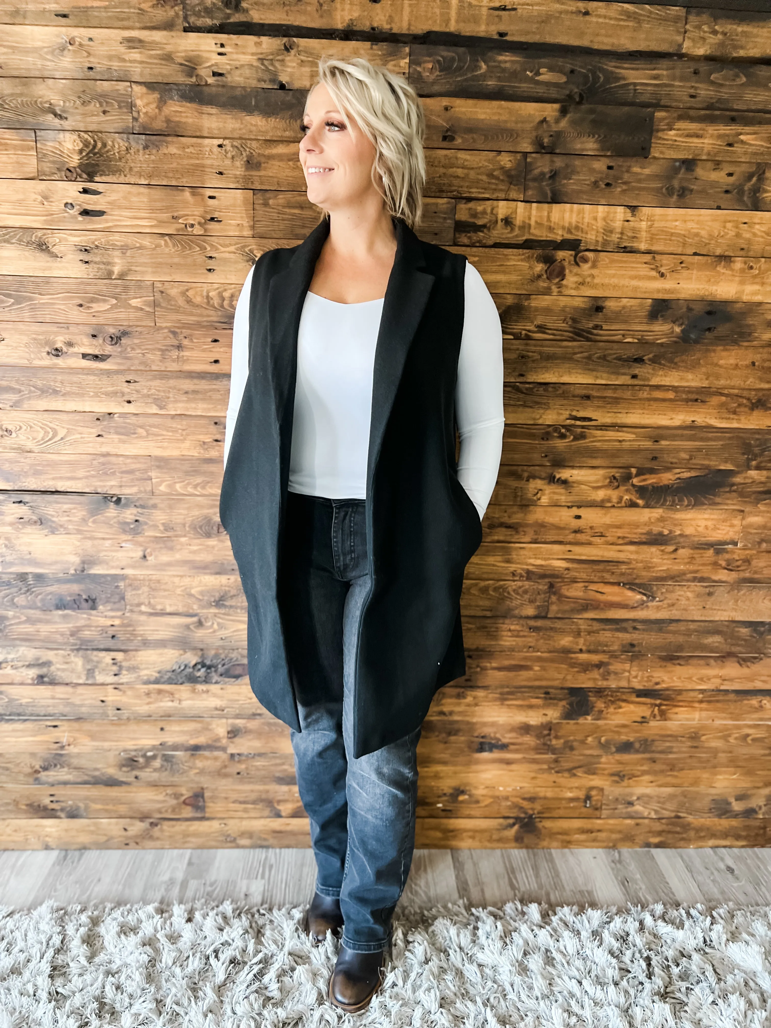 Fleece Long Linevest