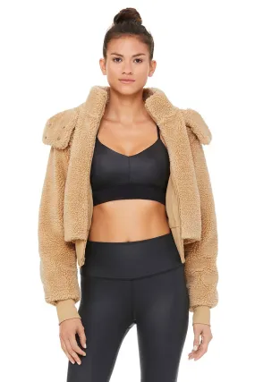 Foxy Sherpa Jacket - Camel