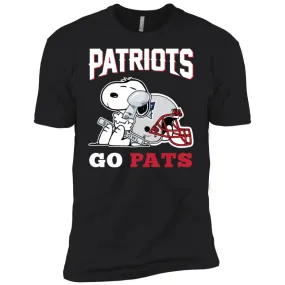 Go Pats - New England Patriots Super Bowl 2019 Snoopy Football Nfl Men Short Sleeve T-Shirt