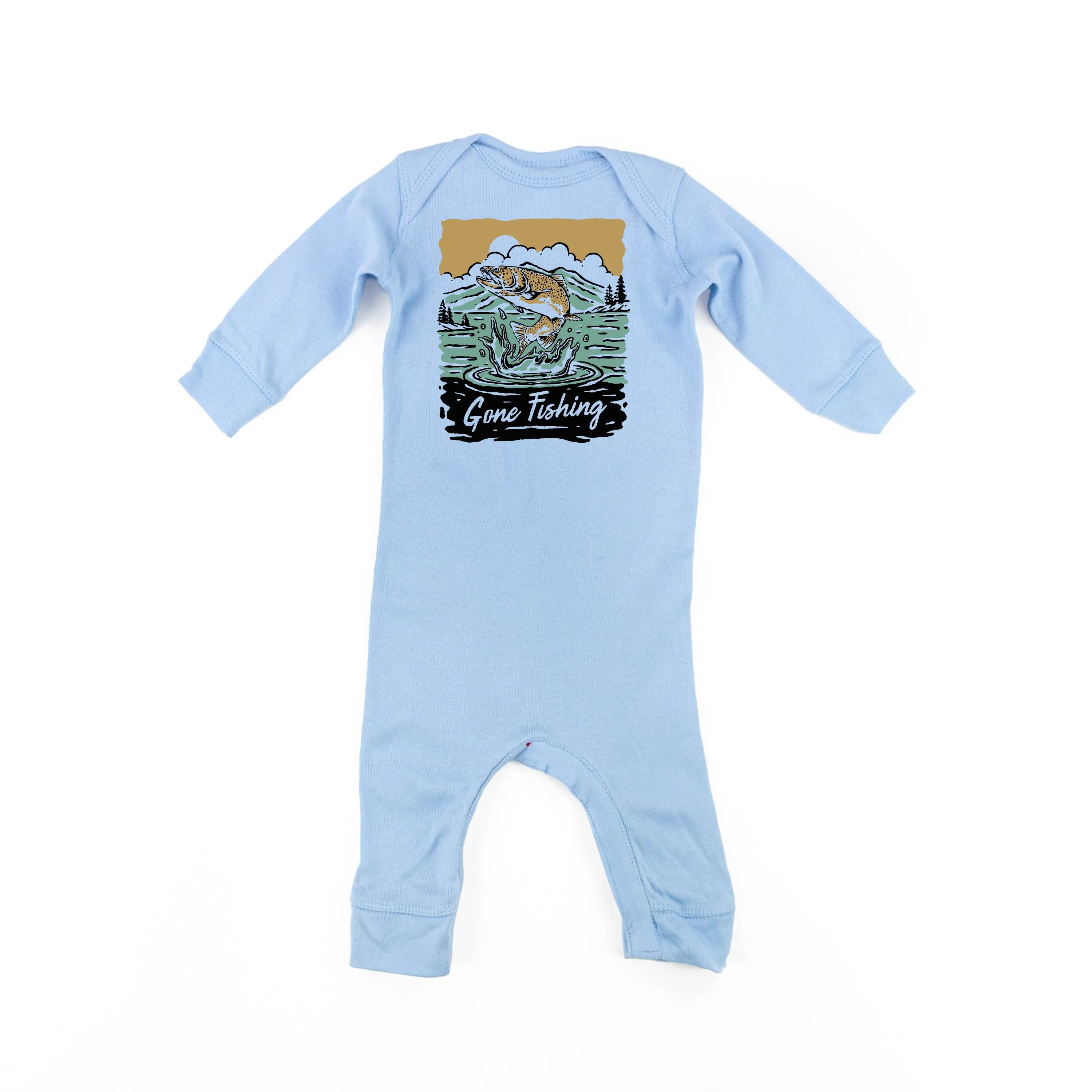 Gone Fishing - One Piece Baby Sleeper