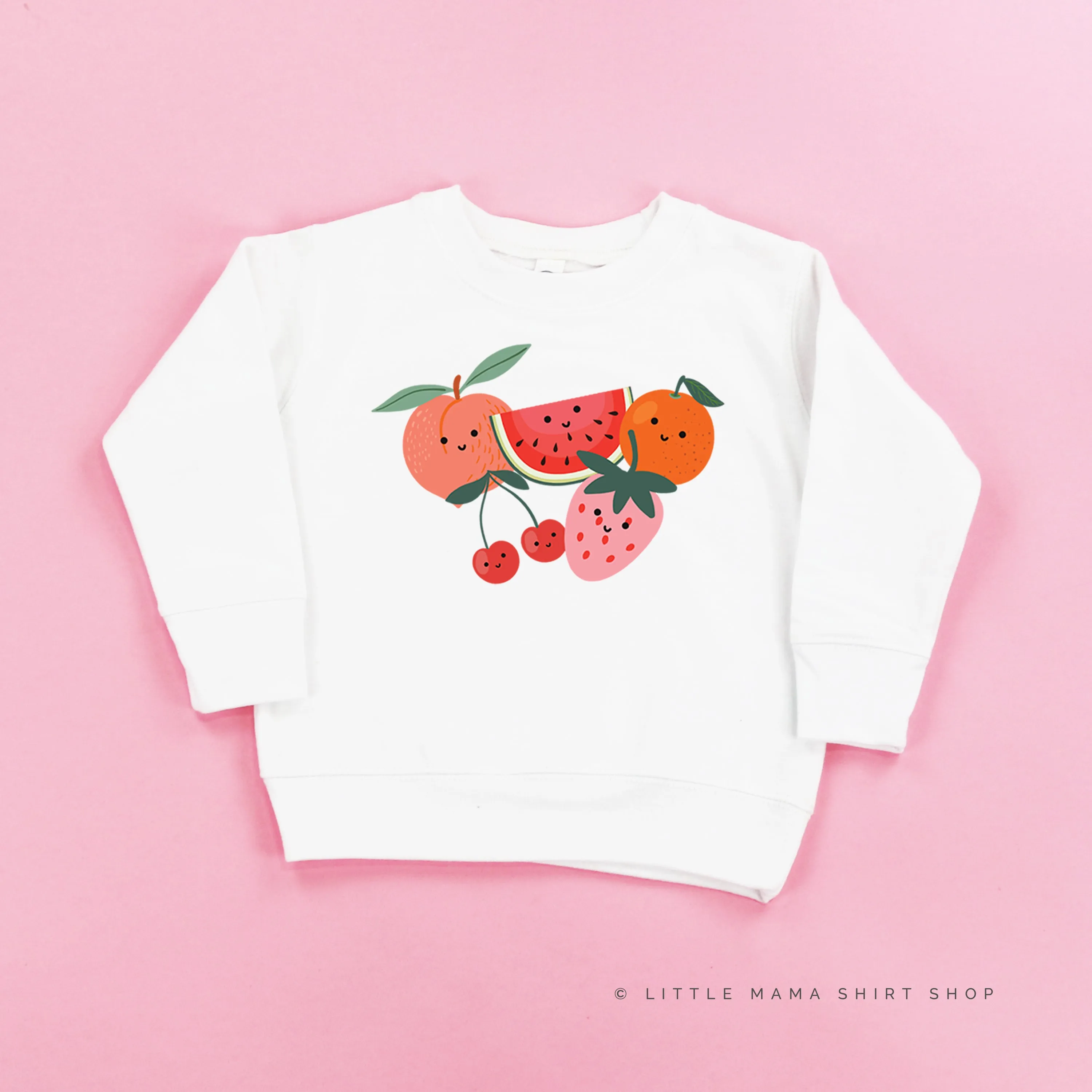 Group of Smiley Fruit - Child Sweater