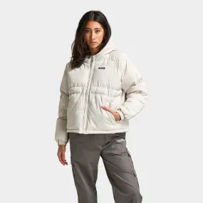 Hoodrich Women's Lara Puffer Jacket Bone White / Silver