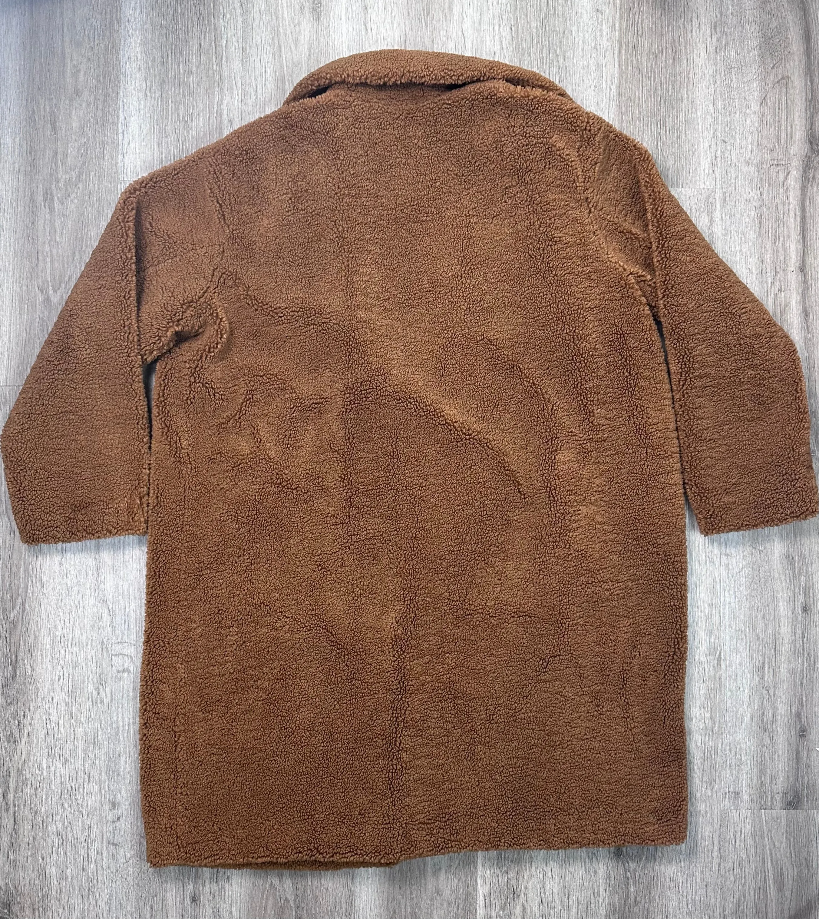 Jacket Faux Fur & Sherpa By Old Navy In Brown, Size: Xxl