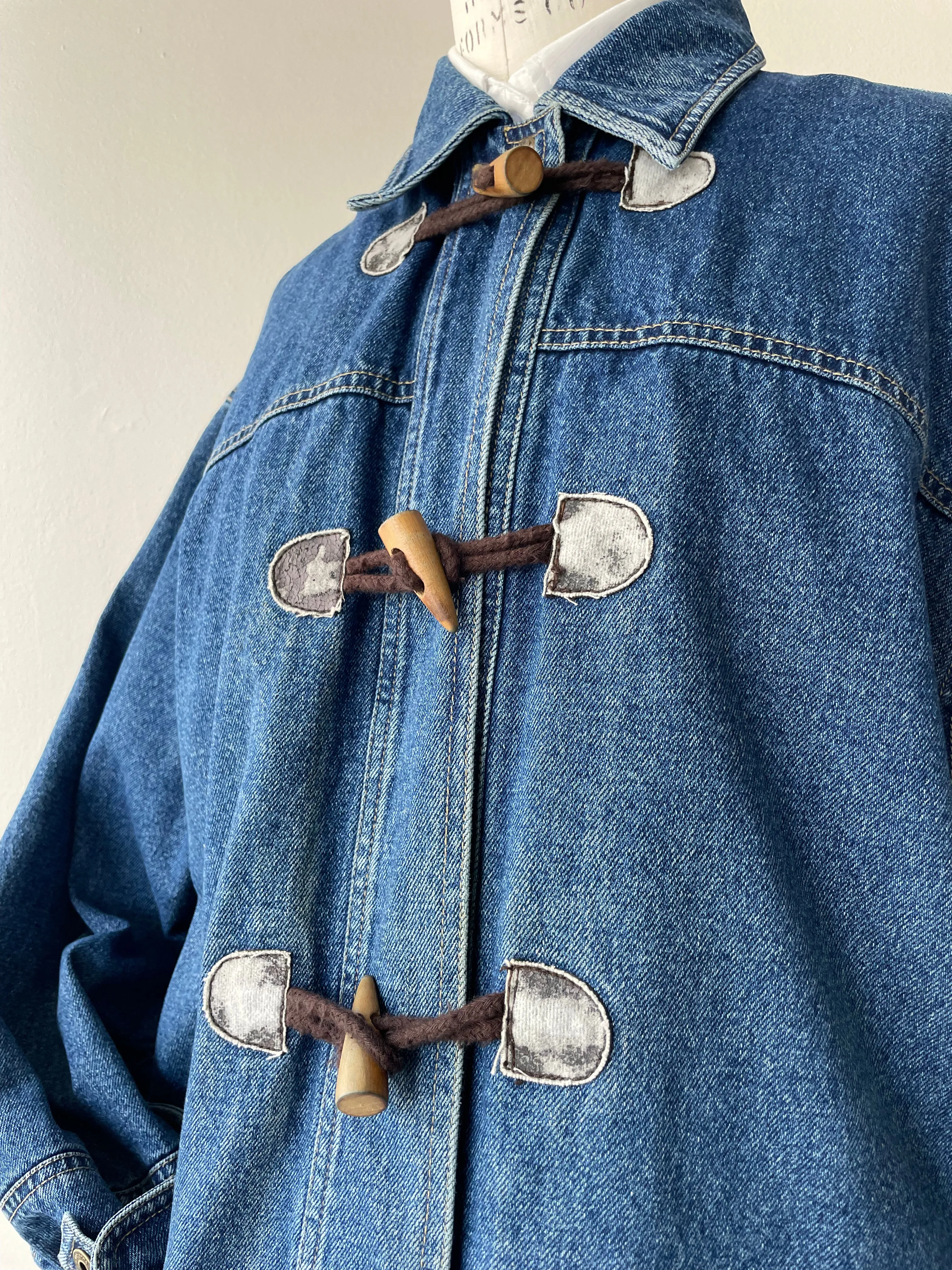 Jilly Denim Toggle Coat