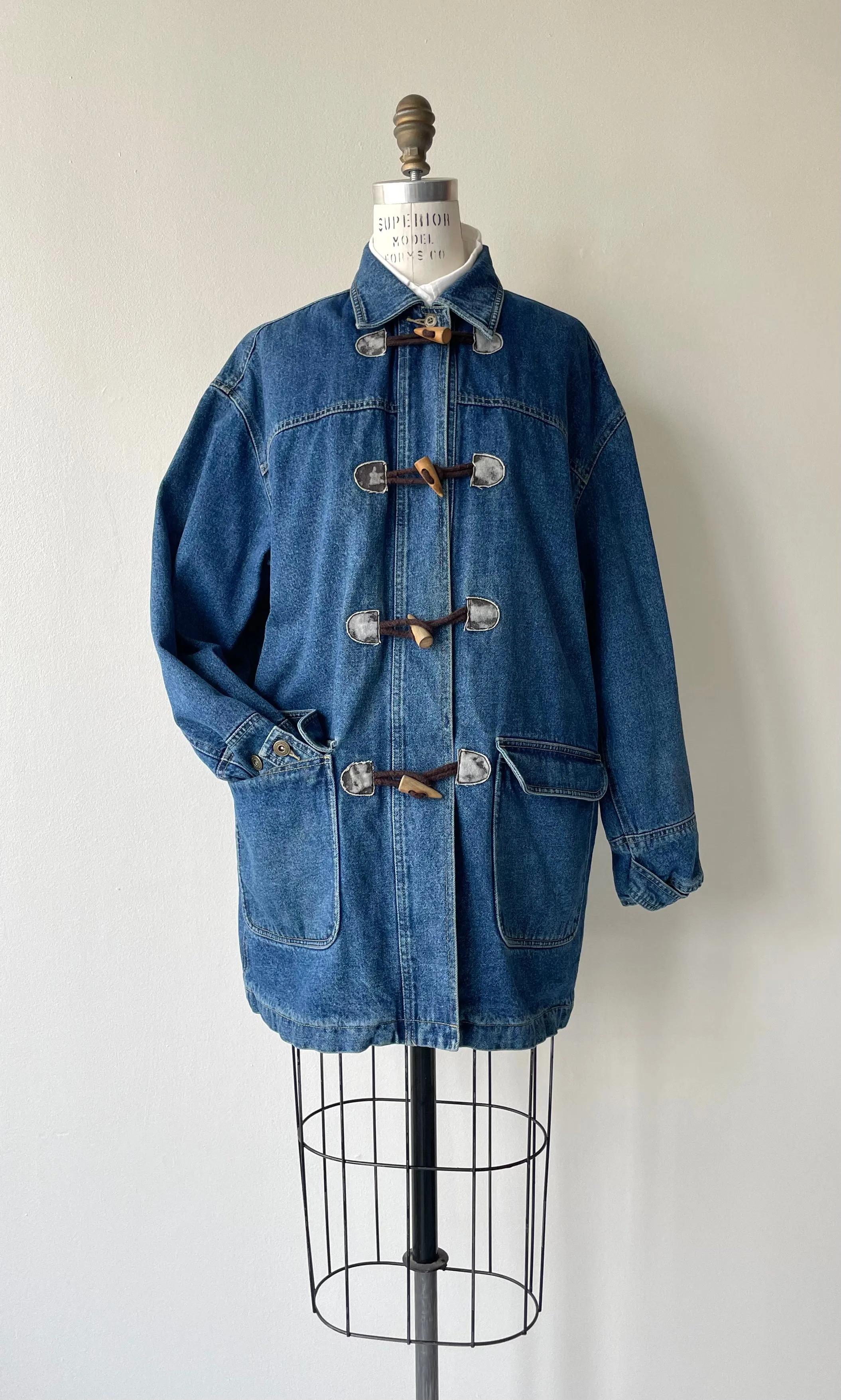 Jilly Denim Toggle Coat